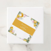 Budget Main Squeeze Lemon Wreath Bridal Shower Bedankjes Labels (In situ)
