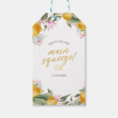 Budget Main Squeeze Lemon Wreath Bridal Shower Cadeaulabel (Voorkant)