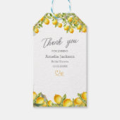 Budget Main Squeeze Lemon Wreath Bridal Shower Cadeaulabel (Voorkant)
