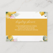Budget Main Squeeze Lemon Wreath Bridal Shower Enc Informatiekaartje (Voorkant)