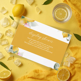 Budget Main Squeeze Lemon Wreath Bridal Shower Enc Informatiekaartje