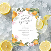 Budget Main Squeeze Lemon Wreath Bridal Shower Kaart