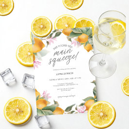 Budget Main Squeeze Lemon Wreath Bridal Shower Kaart