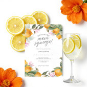 Budget Main Squeeze Lemon Wreath Bridal Shower Kaart