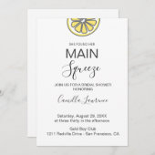 Budget Main Squeeze Tropical Citrus Bridal Shower  Kaart (Voorkant / Achterkant)