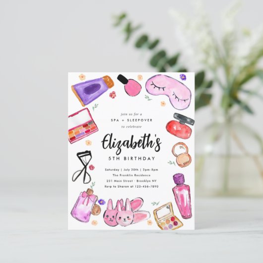 Budget Make-up Meisjes Slumber Sleepover Spa Verja (Staand voorkant)