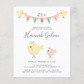 Budget Mama Bird Baby Girl Shower (Voorkant)