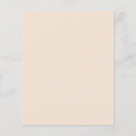 Budget mama om Baby shower van wilde bloem te word (Achterkant)