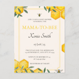 Budget Mama-to-bee baby shower-uitnodiging Aankondigingskaart