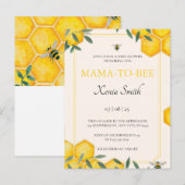 Budget Mama-to-bee baby shower-uitnodiging Aankondigingskaart (Voorkant / Achterkant)