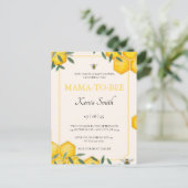 Budget Mama-to-bee baby shower-uitnodiging Aankondigingskaart (Staand voorkant)