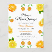 Budget Mama's Main Squeeze Baby shower Uitnodigen (Voorkant)