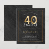 Budget Marble Gold Surprise 40th Birthday Party (Voorkant / Achterkant)