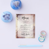 Budget Marble Wedding Menu (Enkel)