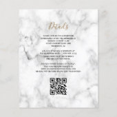 Budget Marine Blauw Goud Agaat Marmer QR Code Huwe (Achterkant)