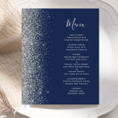 Budget Marine Blauw Zilver Glitter Edge Wedding Me