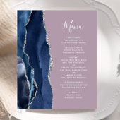 Budget Marine Blauw Zilveren Agaat Mauve Trouwmenu