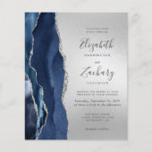 Budget Marine Blauwe Agaat Zilveren Huwelijk (Voorkant)