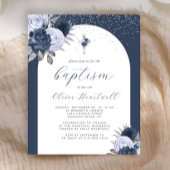 Budget Marine Blauwe Bloemboog Kruis Jongens Doop