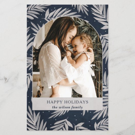 Budget Marine Takken Boog Foto Kerstkaart (Voorkant)