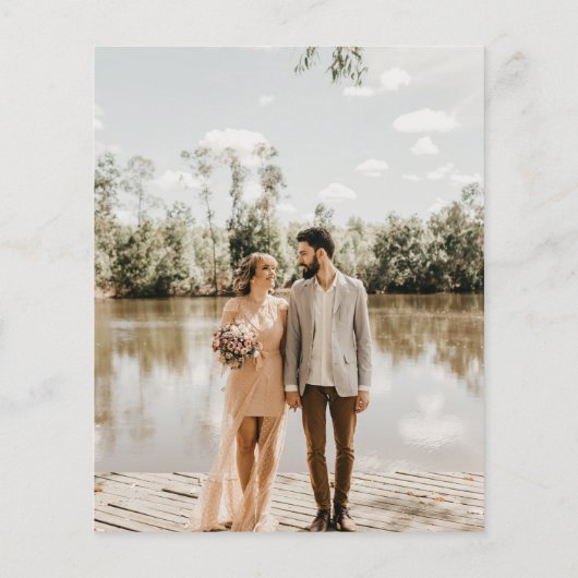 BUDGET Marmer Calendar Arch Save the Date Flyer (Achterkant)