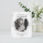 BUDGET Marmer Photo Funeral Programme (Staand voorkant)