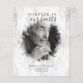 BUDGET Marmer Photo Funeral Programme (Voorkant)