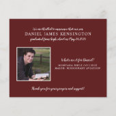 Budget Maroon Christelijk Afstuderen Foto Collage (Achterkant)