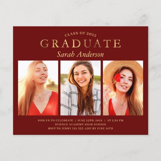 Budget Maroon Gold 3 Fotografie (Voorkant)