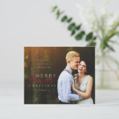 Budget Married & Merry Newlywed Photo Christmas  (Staand voorkant)