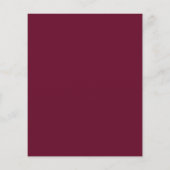 Budget Marsala Red Floral Wedding (Achterkant)