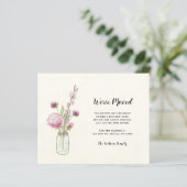 Budget Mason Jar We hebben nieuwe adreskaarten ver (Staand voorkant)