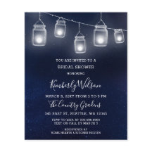 Budget Mason Jars Bridal Shower