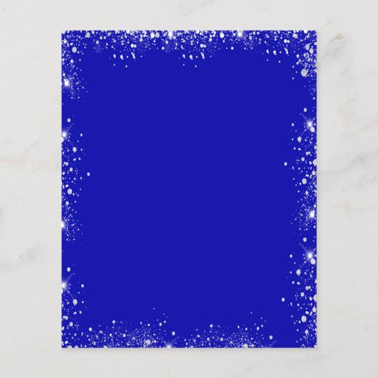 Budget Masquerade royal blue Silver Sweet 16 (Achterkant)