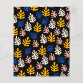 Budget Matisse Botanical Black Bold Wedding Invite (Achterkant)
