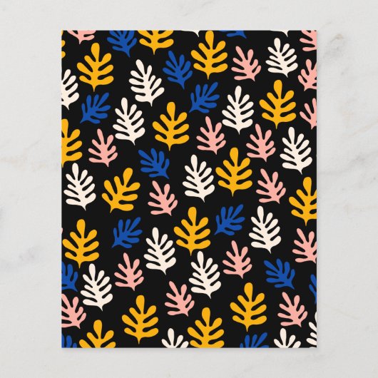 Budget Matisse Botanical Blue Wedding Invite (Achterkant)