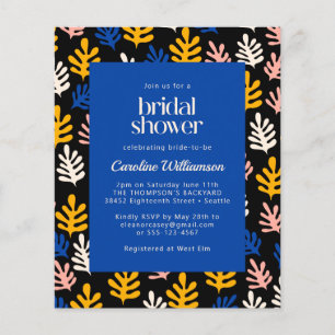 Budget Matisse Botanisch Blauw Zwart Bruidsdiner