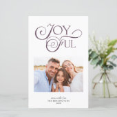 Budget Mauve Paars Joyful Kerstfeestelijke Foto (Staand voorkant)