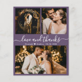 Budget Mauve Photo Collage Weddenschap Hartelijk d (Voorkant)