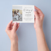 Budget MD Black & White Calligraphy Photo Simple 3 Flyer (Hand)