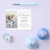 Budget MD Black & White Calligraphy Photo Simple 3 Flyer (Enkel)