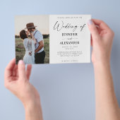 Budget MD zwart-witkalligrafie Foto Simple 2 Flyer (Hand)