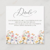Budget Meadow Wildflowers QR Code Details Informatiekaartje (Voorkant)
