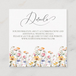 Budget Meadow Wildflowers QR Code Details Informatiekaartje