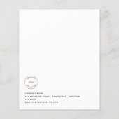 Budget Medewerker Kerstparty Poinsettia Invite (Achterkant)