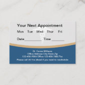 Budget Medisch Arts Afspraak Visitekaartjes Afsprakenkaartje (Voorkant)