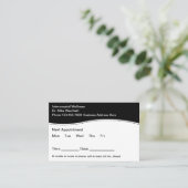 Budget Medische Afspraak Bulk Visitekaartjes (Staand voorkant)