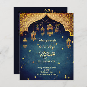 Budget Mehndi Arabian Moroccan design nodigt