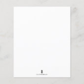 Budget Meisje Baby shower Lente Thema Flyer (Achterkant)