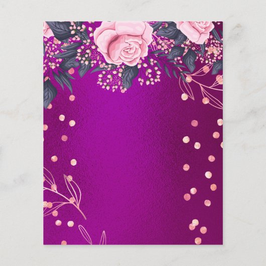 BUDGET  meisje-GEBEURTENIS of Sjabloon BEDRIJF Flyer (Achterkant)